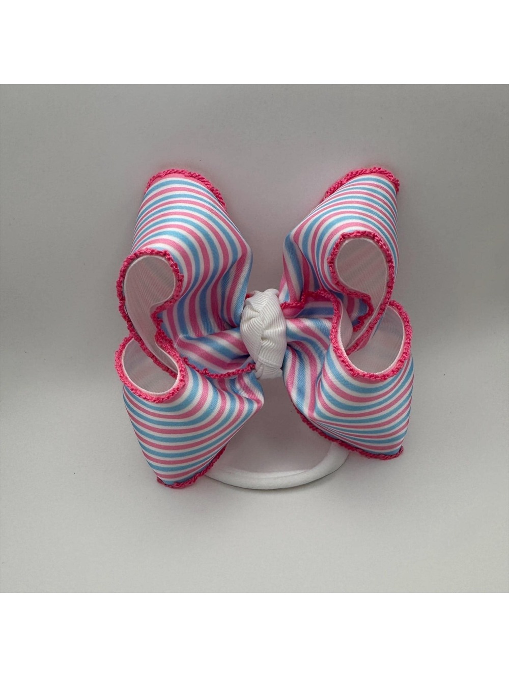Hospital My First Bow | Pink & Blue Boutique Baby Hair Bow